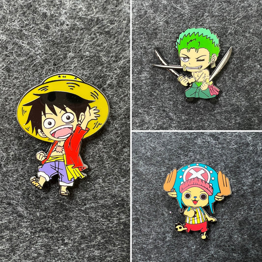 One Piece Enamel Pins